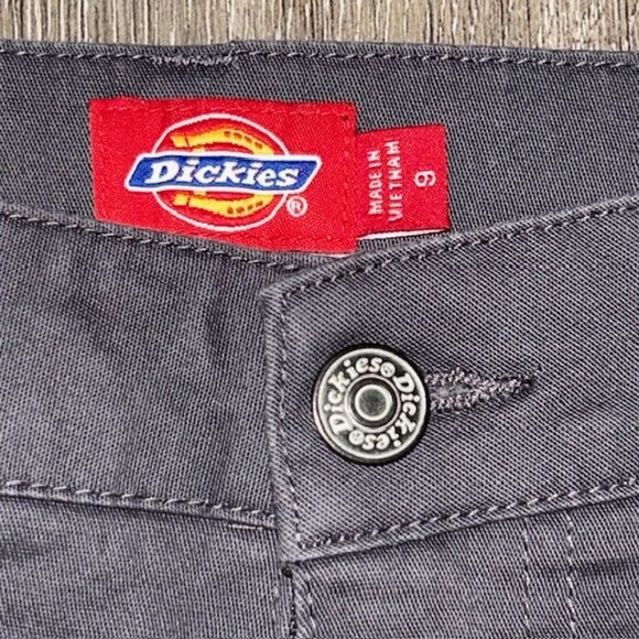 Dickies Girls Size 9 Gray Boot Cut Pants 30X32 Skater Work Chino - Picture 2 of 4